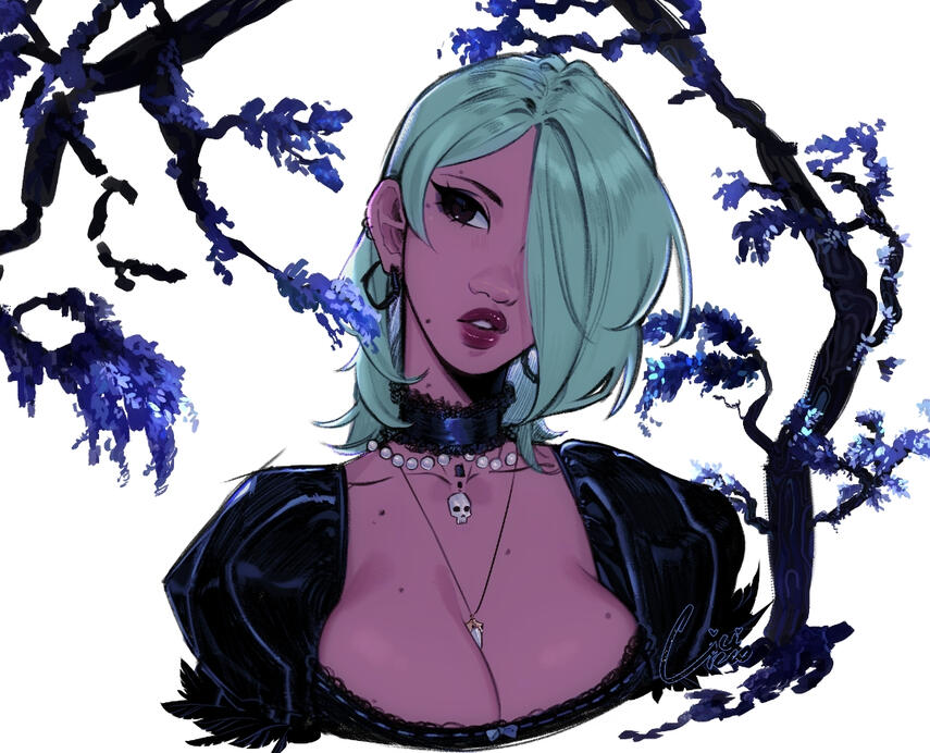 Character above belongs to @sac.chan on Instagram :3